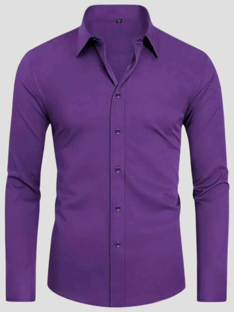 Bordon - Camisa Elástica Sin Planchar Con Botones