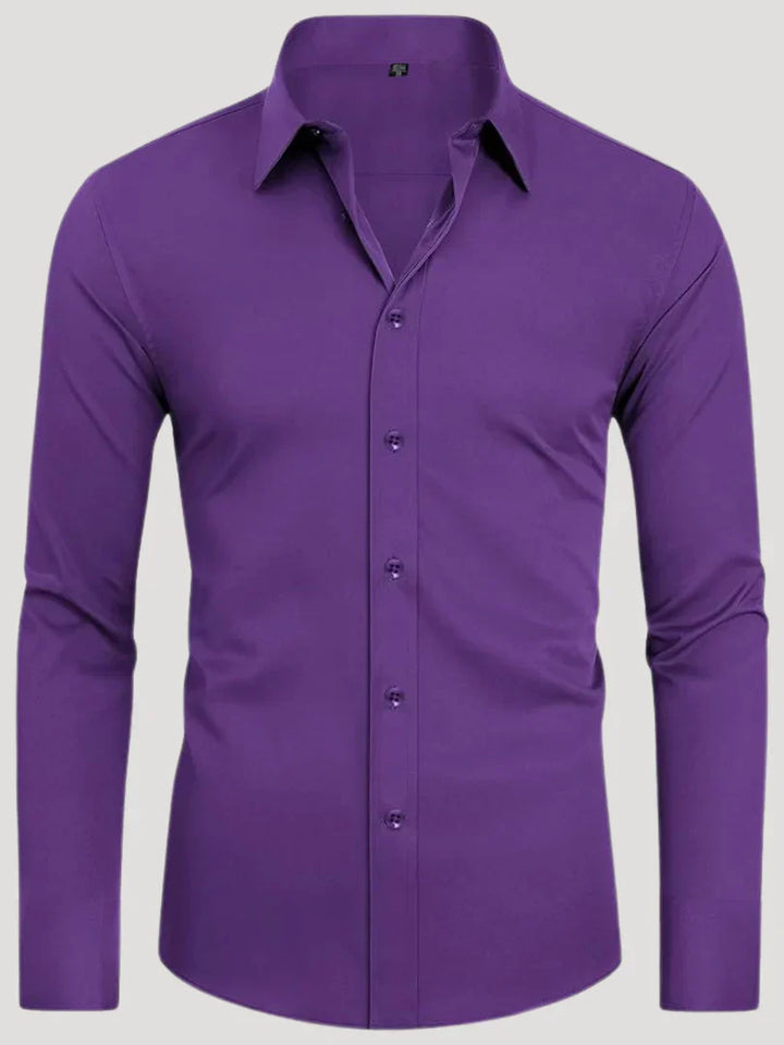 Bordon - Camisa Elástica Sin Planchar Con Botones