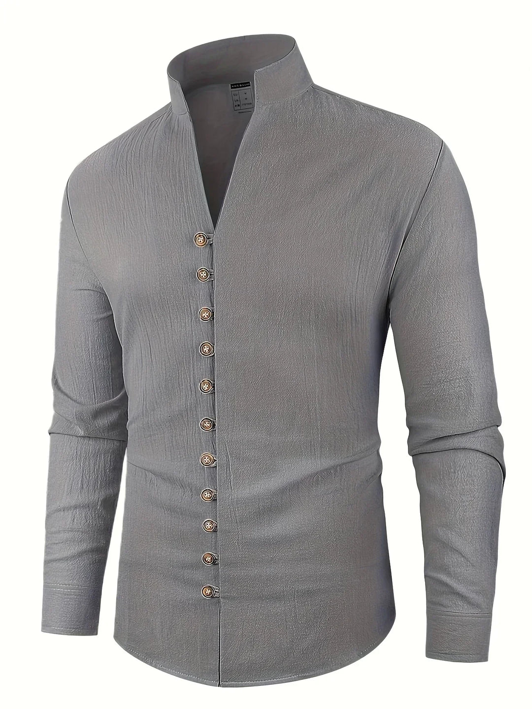 Shayne - Camisa Ligera De Algodón Y Lino Con Mangas Largas