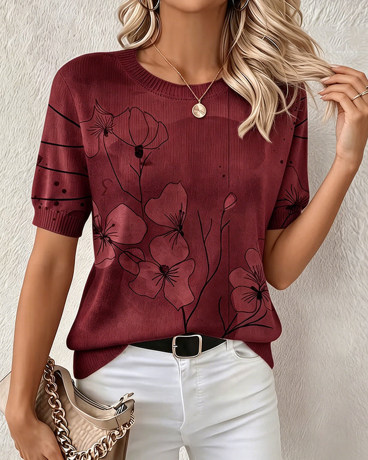Svea - Jersey De Manga Corta Y Cuello Redondo Con Estampado