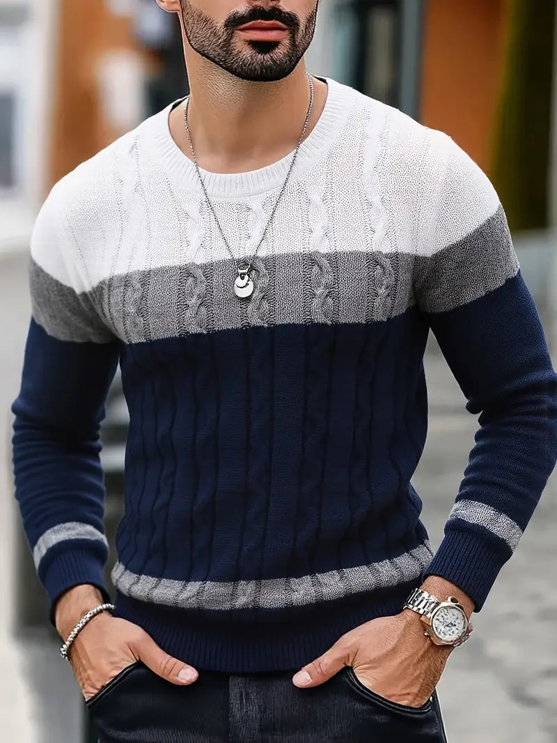 Watkins - Jersey De Manga Larga Informal De Punto
