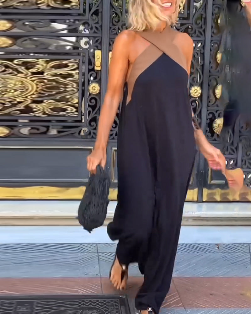 Giana - Elegante Vestido Sin Espalda Con Cuello Cruzado