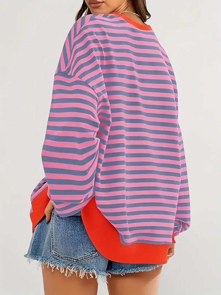 Nirina - Camisa De Manga Larga Con Estampado a Rayas
