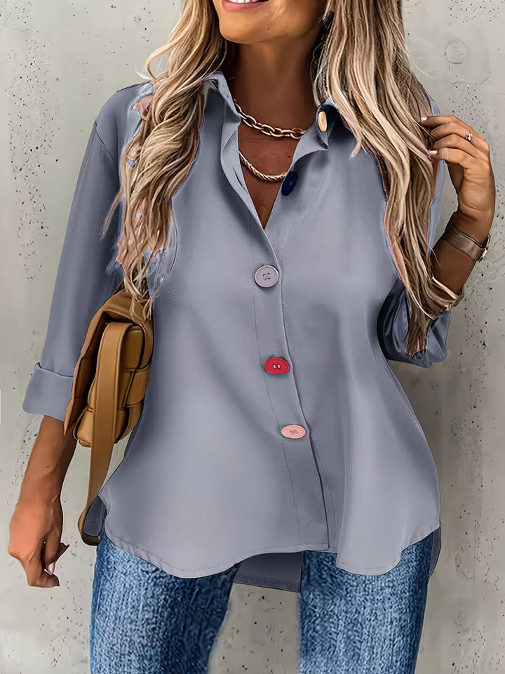 Fausta - Camisa De Manga Larga Con Botonadura Sencilla