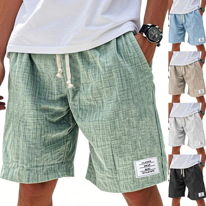 Javid - Pantalones Cortos Informales Ligeros de Corte Holgado