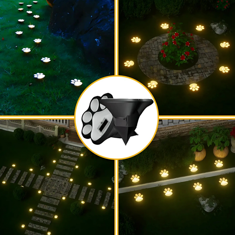 PawGlow - Luz LED Solar para Exteriores Para el Jardín Luces para Patas