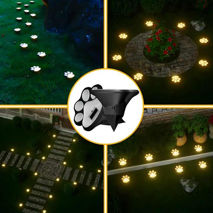 PawGlow - Luz LED Solar para Exteriores Para el Jardín Luces para Patas