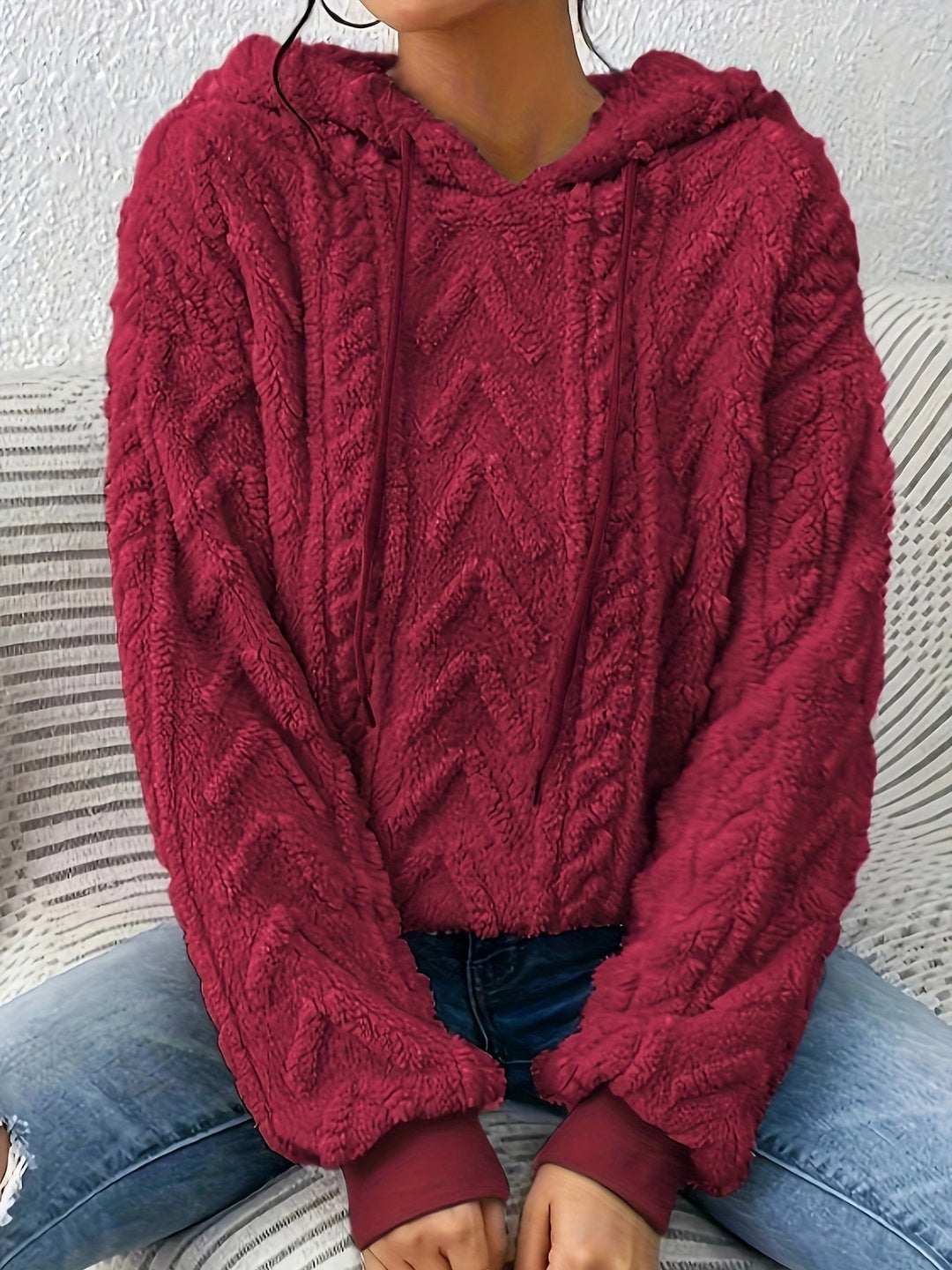 Andrine - Manga Larga Con Capucha Chaqueta