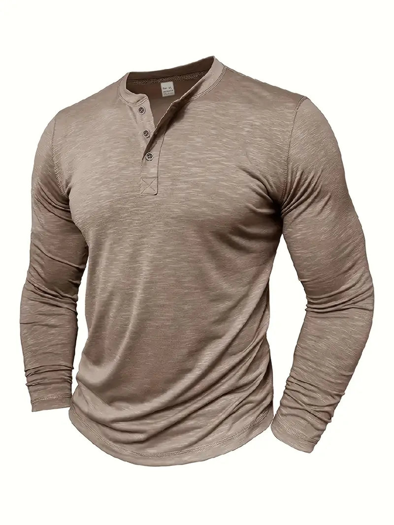 Randell - Camiseta Informal De Manga Larga