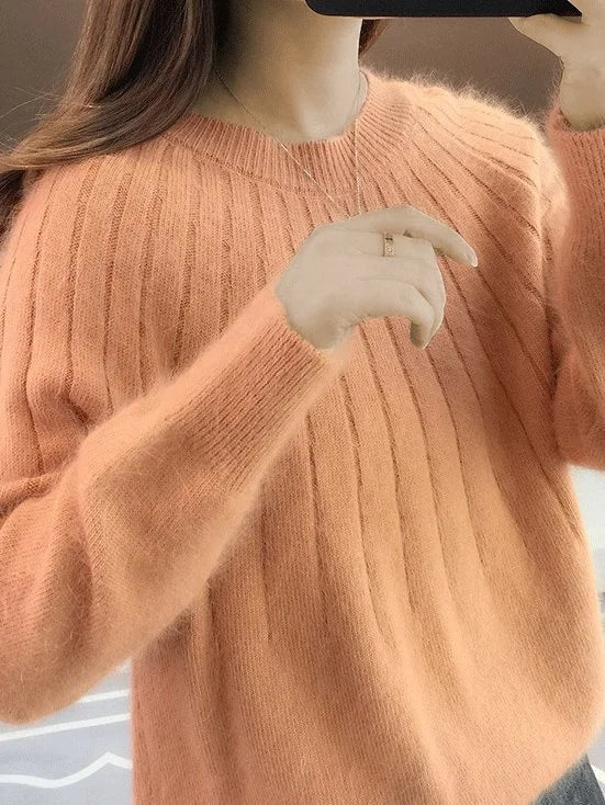 Shereen - Jersey Mullido De Cuello Redondo