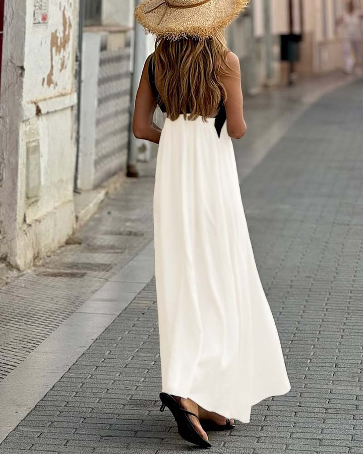 Giana - Elegante Vestido Sin Espalda Con Cuello Cruzado