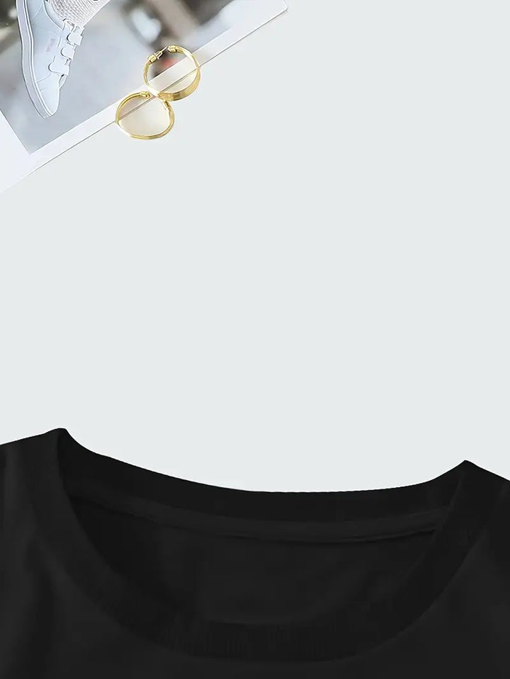 Aimilia - Elegante Camiseta De Manga Corta Con Estampado Floral