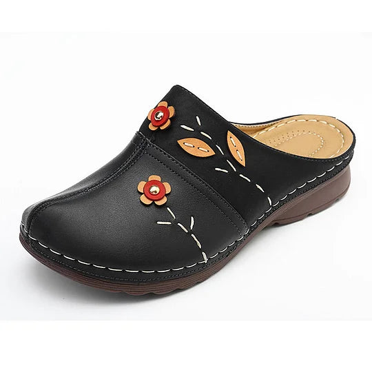 Janeth - Sandalias De Cuña De Cuero