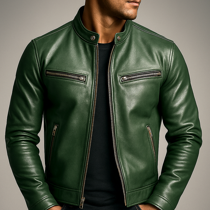 Hador - Chaqueta de Cuero Vintage