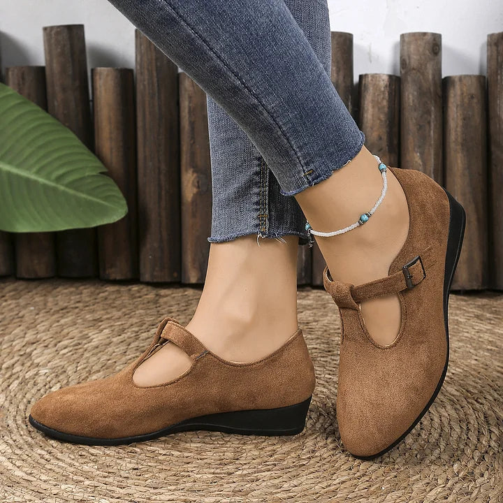 Nannie - Mocasines Ortopédicos Cómodos Con Hebilla