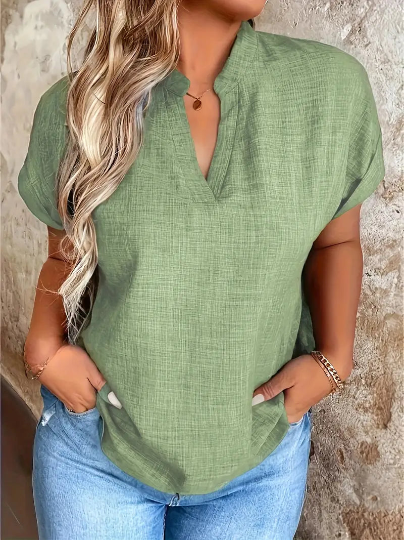 Rosabelle - Blusa Informal Con Cuello En V