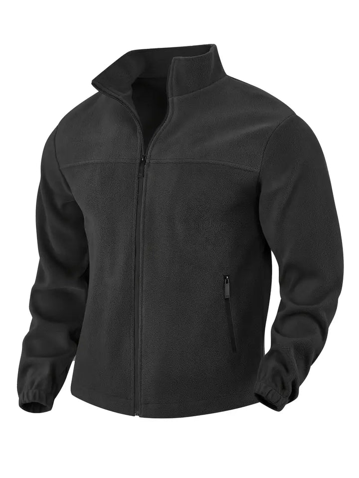 Barron - Chaqueta Informal De Forro Polar Con Cremallera y Bolsillo