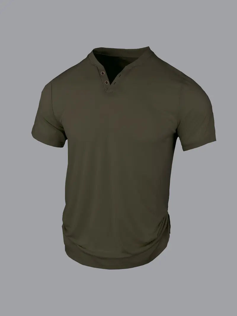 Eligio - Camiseta de Punto Con Botón