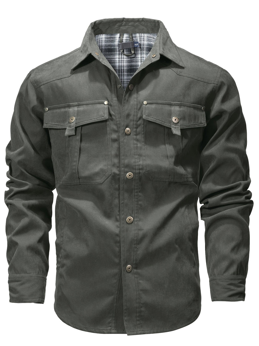 Evrypidis - Chaqueta Cargo Informal De Manga Larga