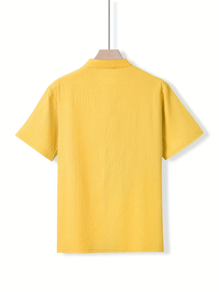 Markos - Camisa Informal De Manga Corta Con Botones