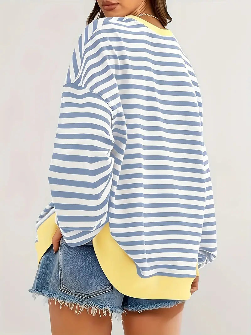 Nirina - Camisa De Manga Larga Con Estampado a Rayas