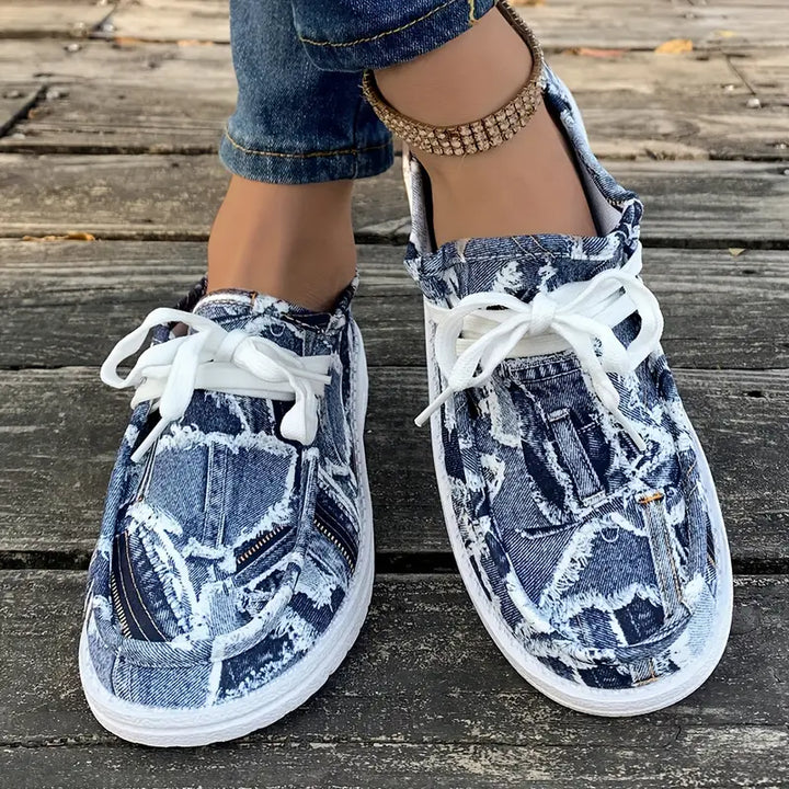 Ulanda - Zapatillas Antideslizantes Con Estampado Denim