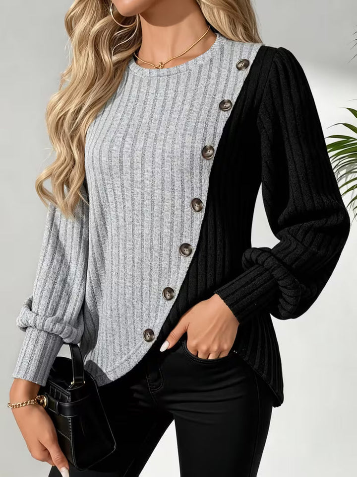 Lieba - Top Con Una Fila Asimétrica De Botones