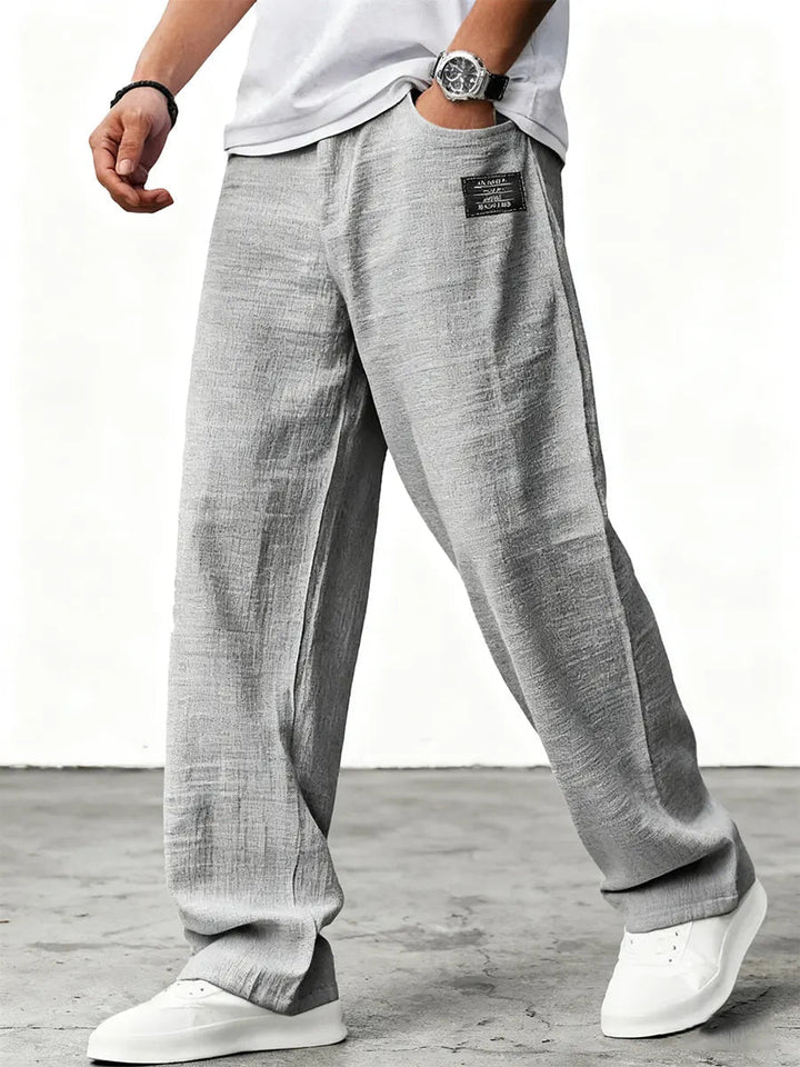 Lushan - Pantalón Holgado de Lino