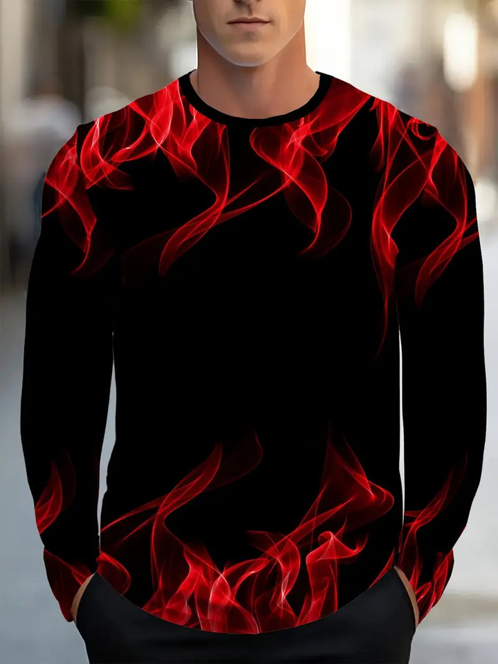 Bartlett - Camisa Informal De Manga Larga Con Cuello Redondo
