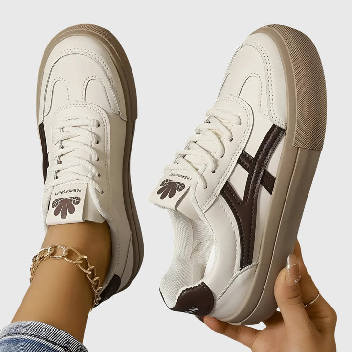 Necdet - Zapatillas Con Cordones y Rayas en Contraste