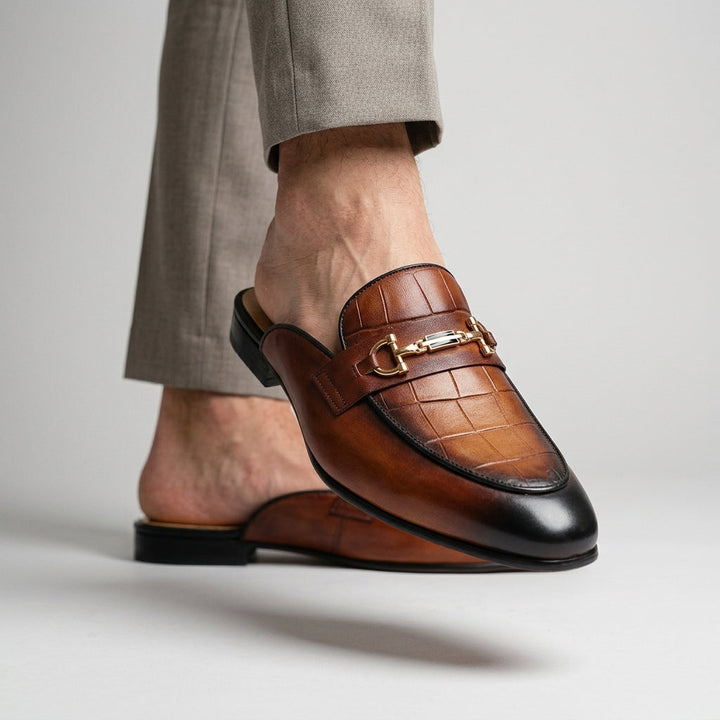 Idris - Zapatos De Cuero Sin Talón