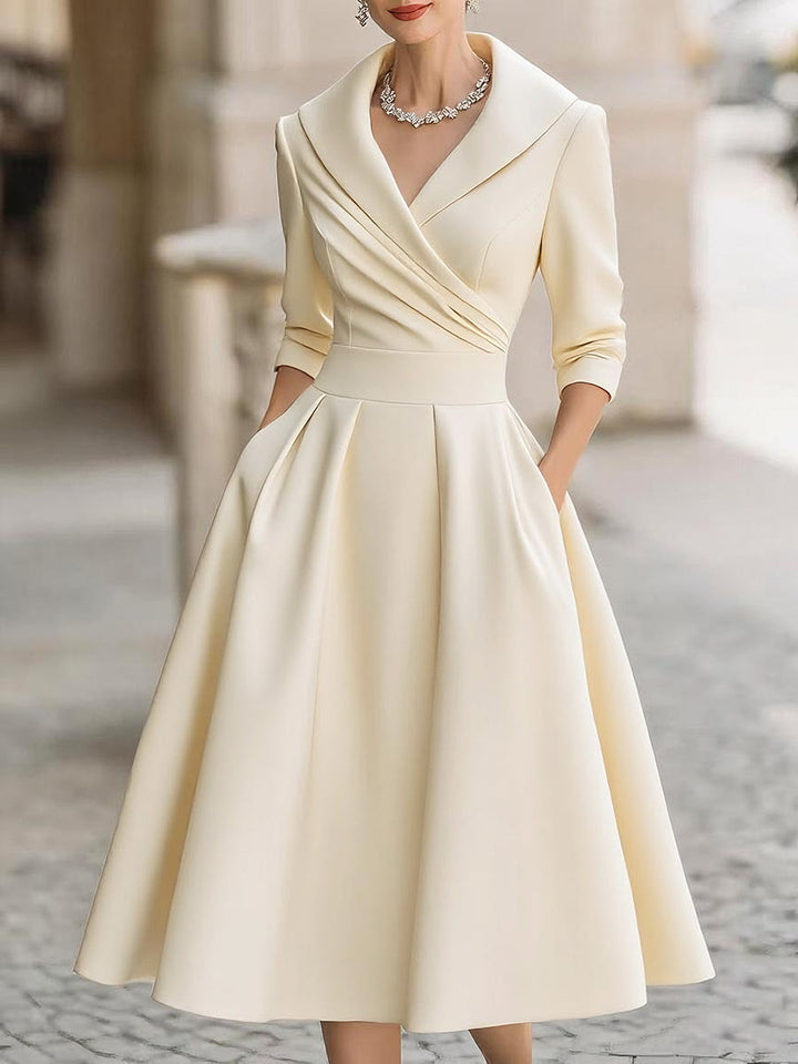 Ariella - Vestido Midi De Satén