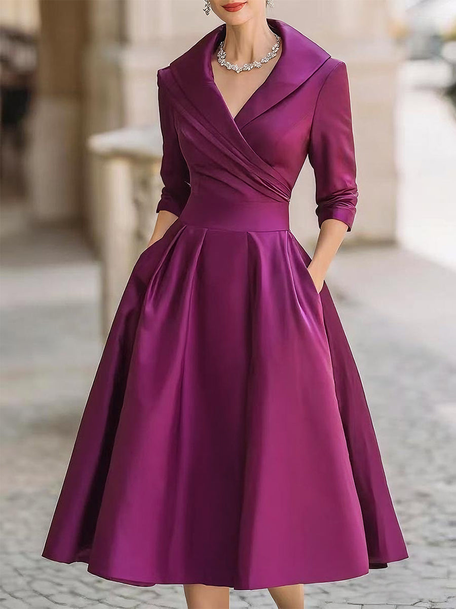 Ariella - Vestido Midi De Satén