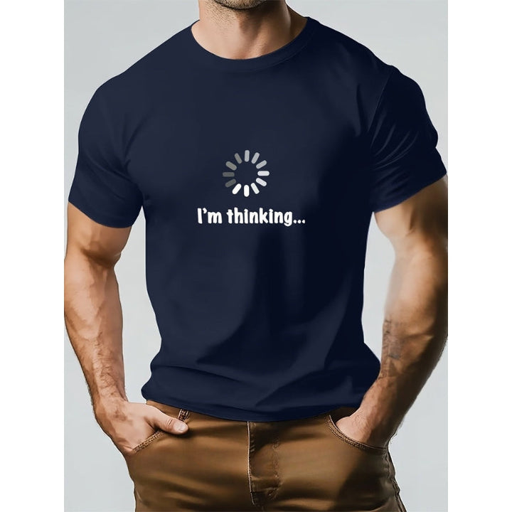 Think – Camiseta De Algodón y Estampada