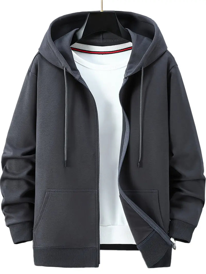 Townsend - Sudadera Ligera Con Capucha y Cremallera