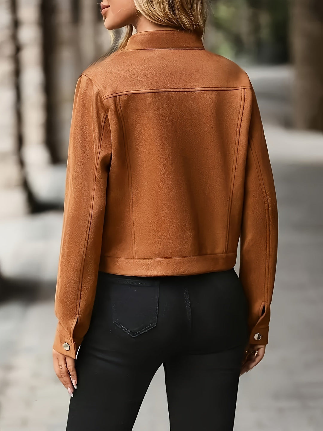 Slavica - Chaqueta Vintage De Manga Larga Con Botones Frontales