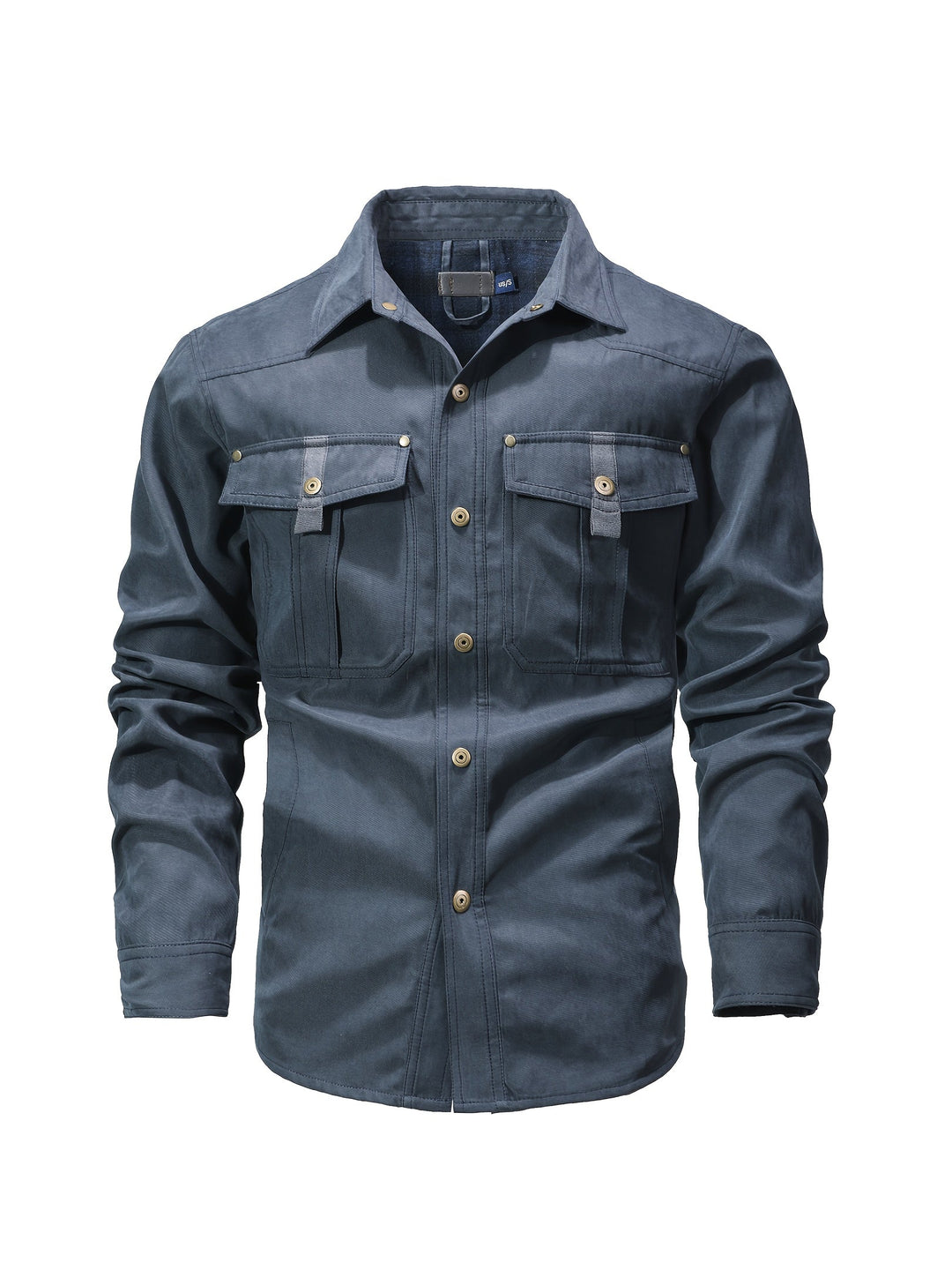 Evrypidis - Chaqueta Cargo Informal De Manga Larga
