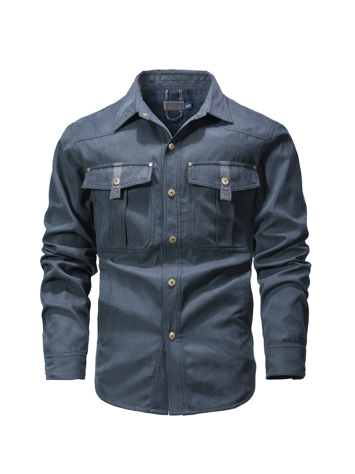 Evrypidis - Chaqueta Cargo Informal De Manga Larga
