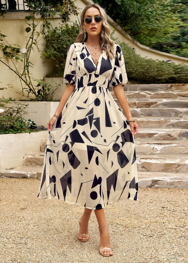 Josette - Vestido Midi Con Estampado Floral