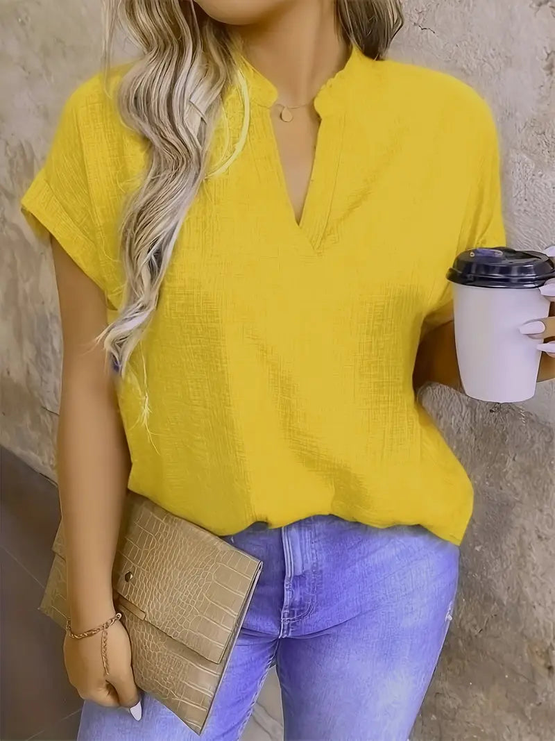 Rosabelle - Blusa Informal Con Cuello En V