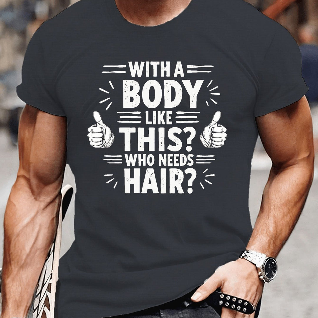 Hairy – Camiseta Elegante Con Manga Corta