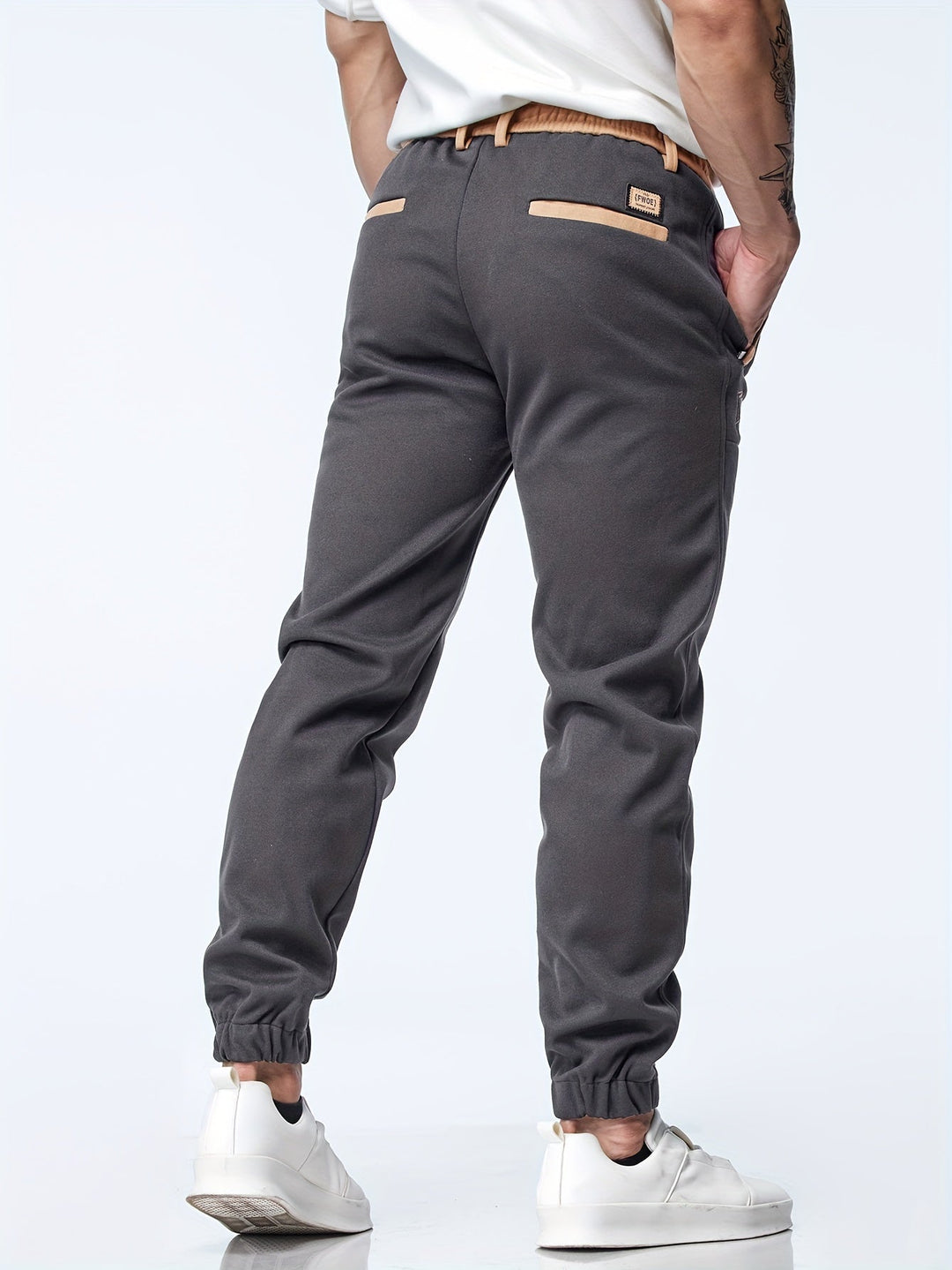 Timothy - Casuales Tobillo Pantalones Con Elástico Cintura