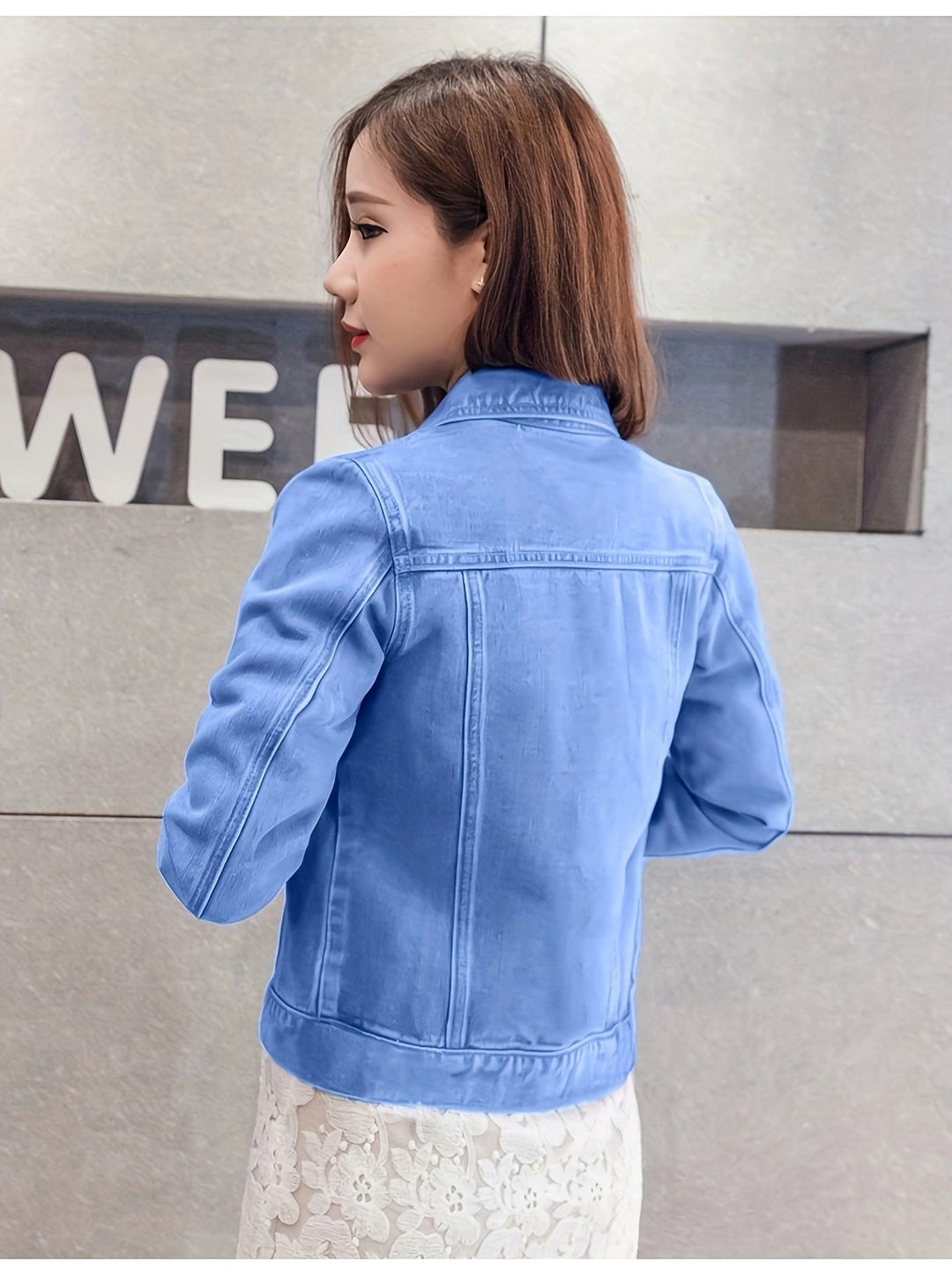 Rosalyn - Chaqueta Vaquera De Manga Corta Estilo Boho