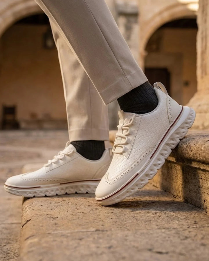 Kremer - Zapatillas Deportivas de Cordones Con Tejido de Piel