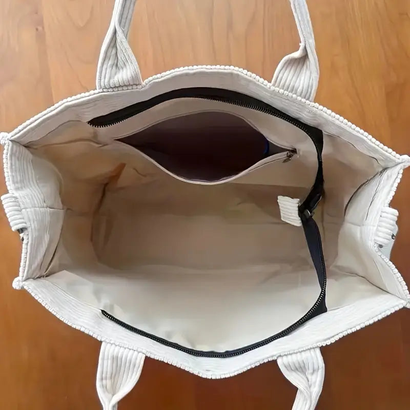 Marella - Bolso Tote De Pana De Inspiración Vintage