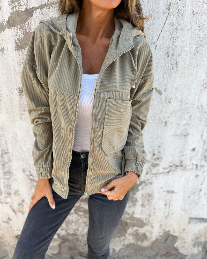 Adiana - Chaqueta De Manga Larga Con Cremallera