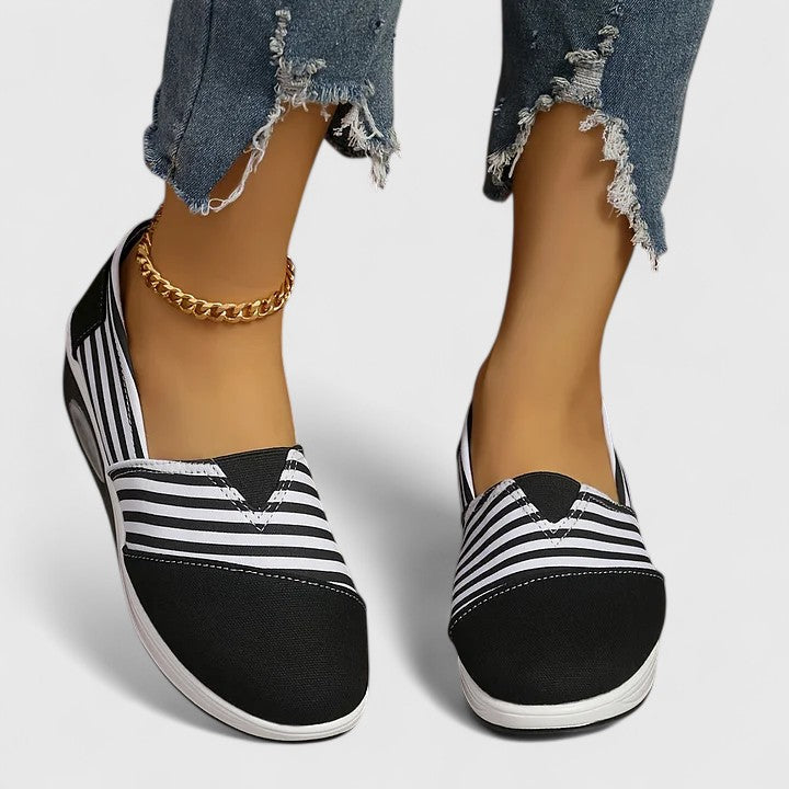 Onora - Zapatos Sin Cordones a Rayas