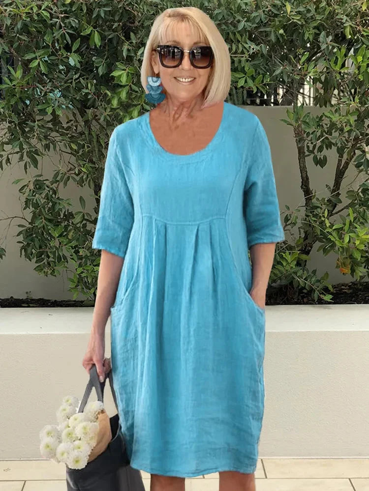 Devyn - Elegante Vestido Con Bolsillos