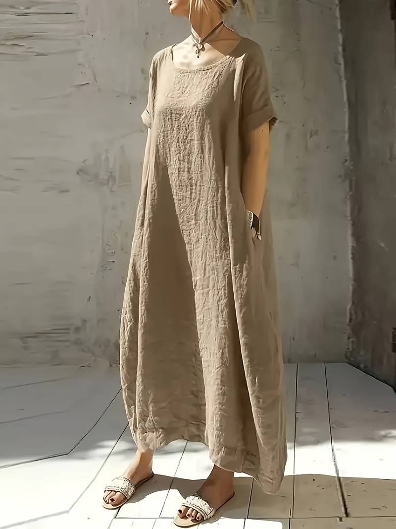 Anuradhi - Vestido largo Informal Con Mangas Holgadas