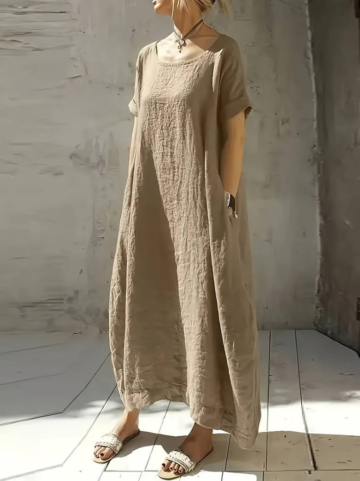 Anuradhi - Vestido largo Informal Con Mangas Holgadas
